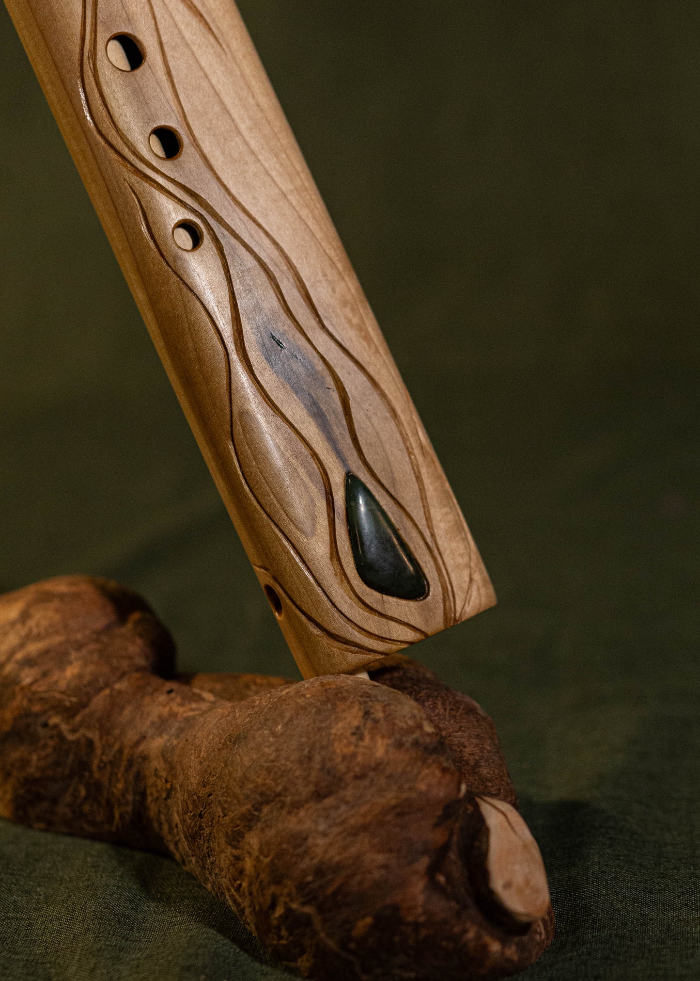 F 432 htz drone flute poplar